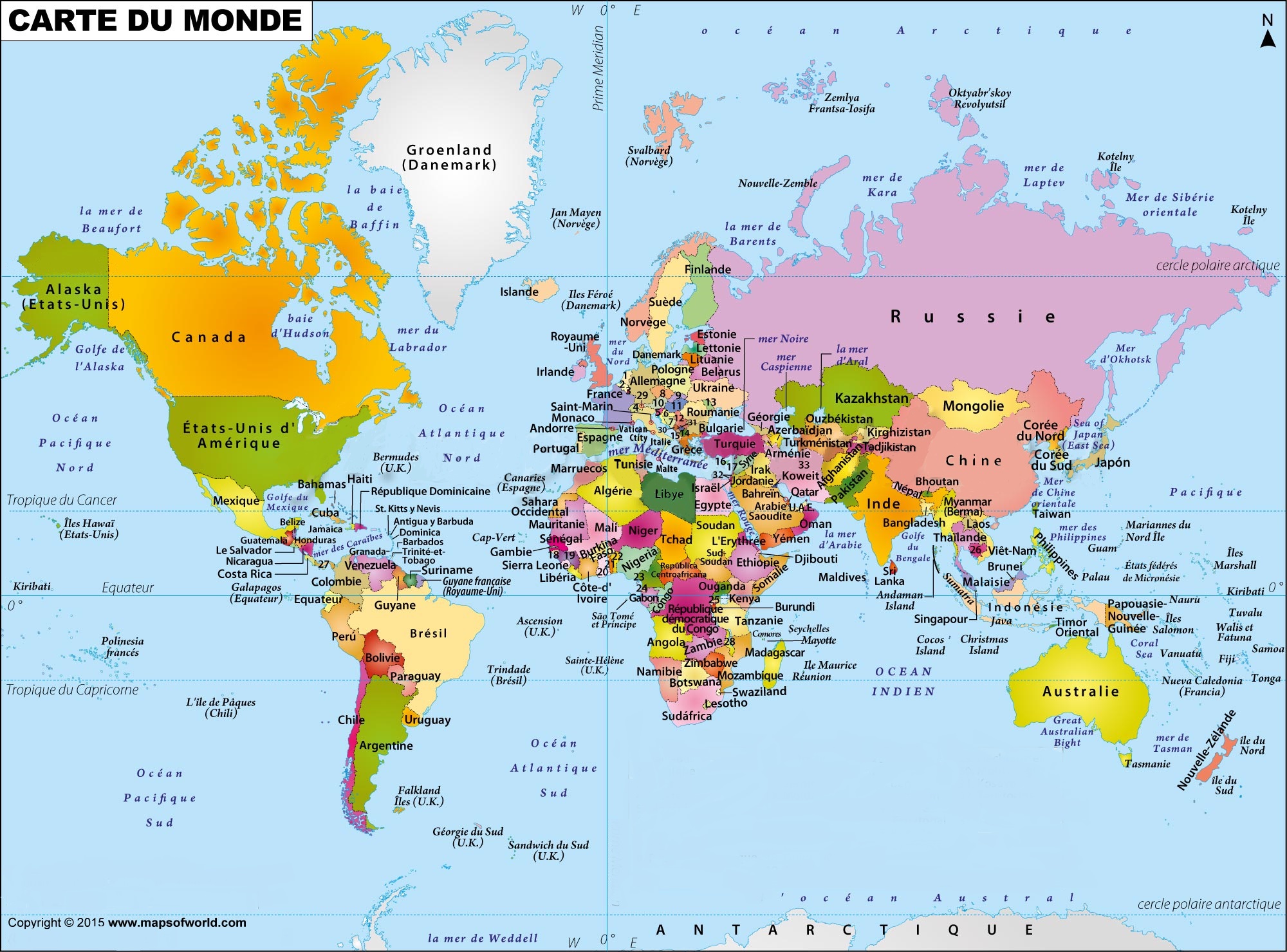 Grande Carte du Monde